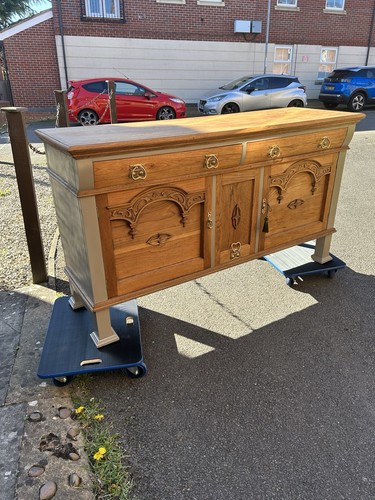 Solid oak antique art - oak, nouveau