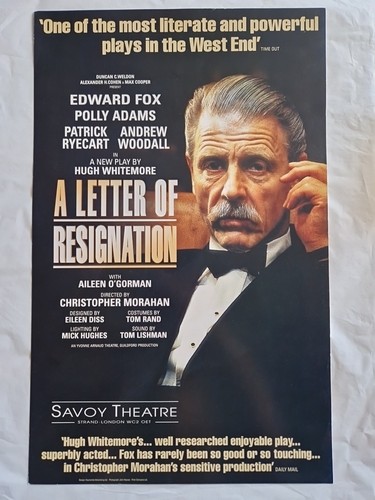 Letter resignation play - of,