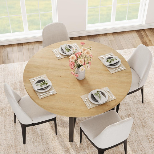 Round kitchen dining table - round,