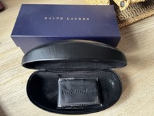 Brand new Ralph Lauren hard shell glasses case and box