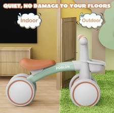 4-Wheels Baby Balance Bike Toys for 1-2 Years Baby Walker Toddler Balance Bike