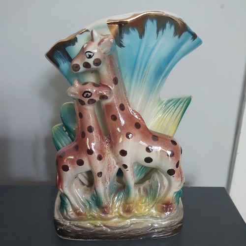 Vintage ceramic giraffe mother - vintage,
