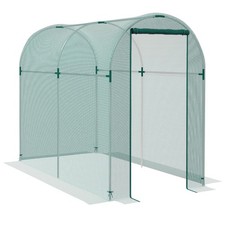 Outsunny Fruit Cage, Plant Protection Tent, 1.2 x 2.4 x 1.9m, Green