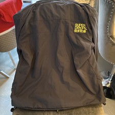 Superdry Windcheater Jacket  grey and yellow Size Large – Zip Up Windproof Coat