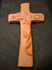 LARGE CLAY CROSS!   e9217UXX