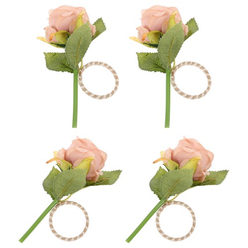 Pcs simulation flower napkin - 4,