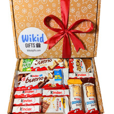 Kinder Chocolate Gift Box, Personalised Chocolate Hamper Christmas