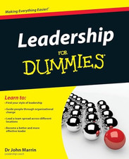 Leadership For Dummies (UK Edition) by Marrin Paperback Book The Cheap Fast Free