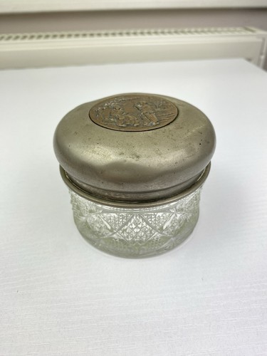Vintage cut glass dressing - glass,