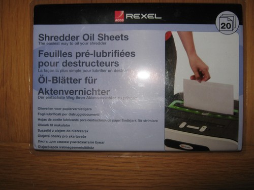 Rexel shredder non auto - rexel, oil