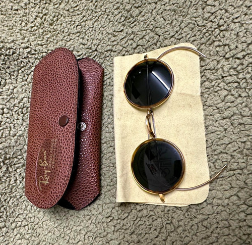 Rare vintage ray ban round - rare/vintage, b&l