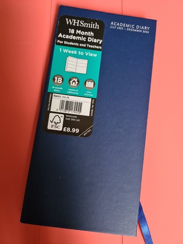 Whsmith 18month academic - 18month, diary