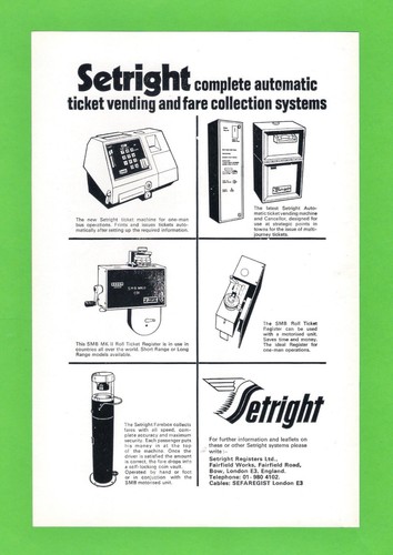 Old advert 1971 setright - old,