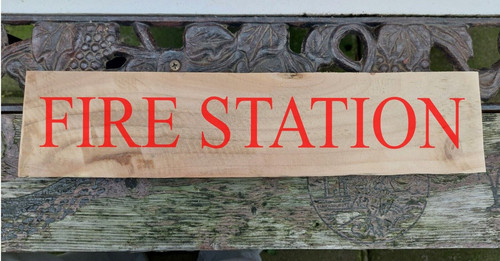 Fire station rustic wooden - fire,