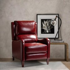 Burgundy Red Top Grain Leather