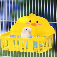 Cute Cartoon Yellow Duck Bird Resting Stand Platform For Pet Bird Parrot Cages