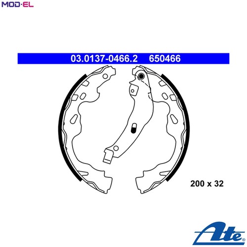 Brake shoe set 0137 0466 - shoe,