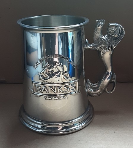 Banks brewery pewter pint - banks*s,