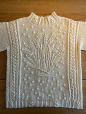 Vintage Hand Knitted Aran