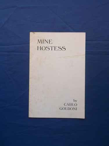 Mine hostess carlo goldoni - hostess,