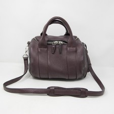 Alexander Wang Purple Leather Rockie Crossbody Shoulder Satchel Hand Bag £650