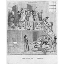 KINGHORN Political Set to; Turncoats & Cut Throats - Old Print 1796 by John Kay