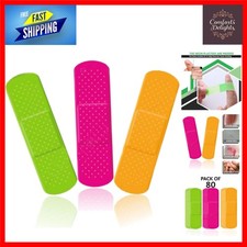 Neon Self-Adhesive Plaster Strips – 80 Durable Waterproof Bandages for All Ages