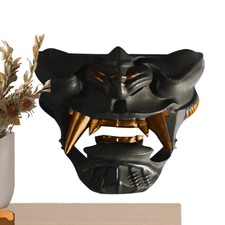 Holder Stand Display Rack Oni Katana Japanese Samurai Sword Black Wall Mask