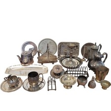 Mostly Silver Plate EPNS Job Lot 9kg Mixed Lot