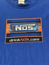Vintage Y2k NOS Energy Drink Promo T Shirt Men's Size 2XL Motorcross Racing