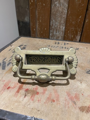 Vintage brass door knocker - brass,