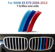 BMW X5 Grill Trim E70 M Sport Tech 3 Color Stripes Badge Decal Badge 2008-2013