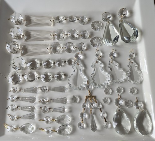 Large lot vintage chandelier - lot,
