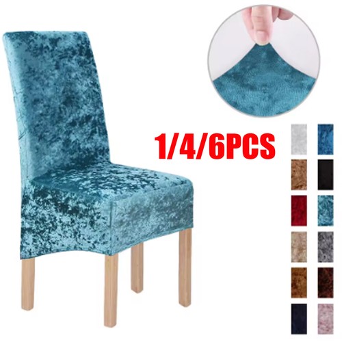 Crushed velvet dining chair - crushed,