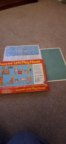 Vintage fuzzy felt let play - felt,
