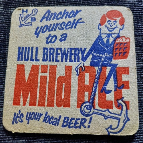 Hull brewery beer mat cat - mat,