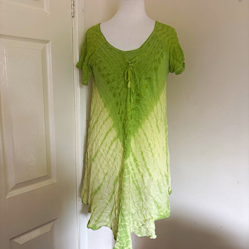 Fashion green ombre rayon - green,