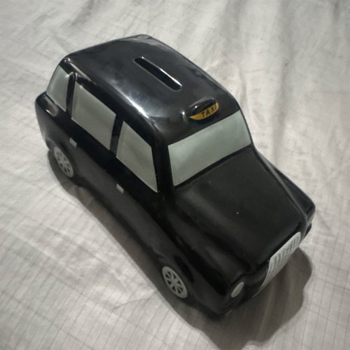 Ceramic black british taxi - ceramic,