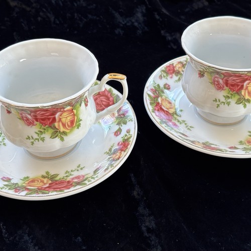 Two cups with - , in