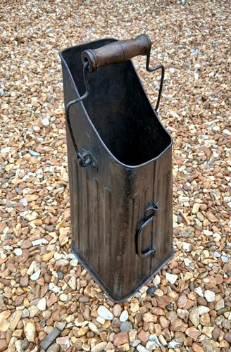 Antique steel coal hod - antique,