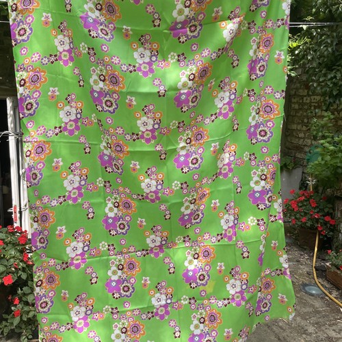 Vintage 1960s fabric material - fabric,