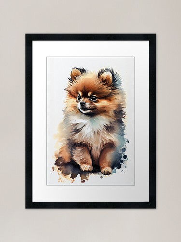 Puppy pomeranian art wall - puppy, &