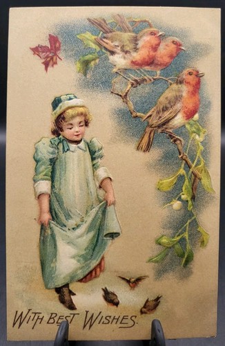 Antique best wishes victorian - best,