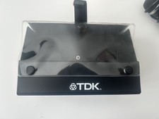 Vintage TDK Black Cassette Storage Case Plastic Audio Tape Holder Retro? 