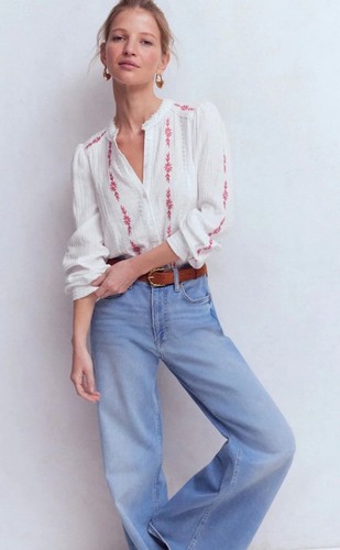 Boden rhea trim white cherry - white,