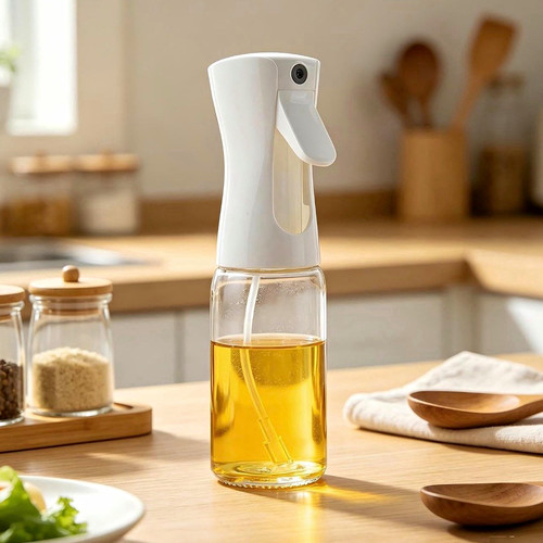 Glass oil bottle dispenser - glass,
