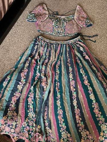 Women multicoloured lengha - multicoloured,