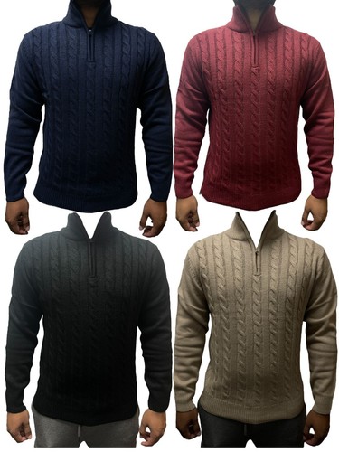 Mens half zip - mens, cable