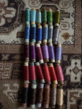 Pure Silk Embroidery Threads Vintage 30 Different Colours Sewing Craft