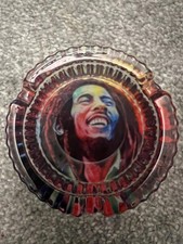 Bob Marley Ashtray Glass Brand